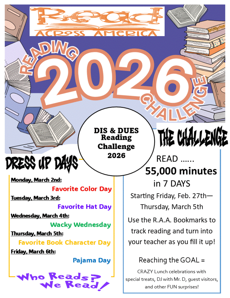Read Across America information flier