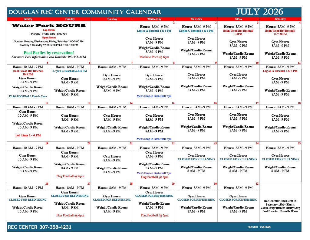 DRC Calendar