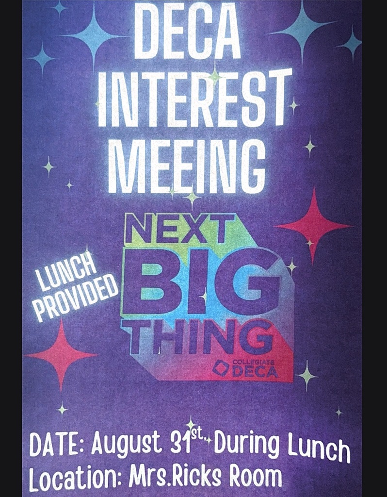 DECA Interest Meeting Aug. 31, 2026