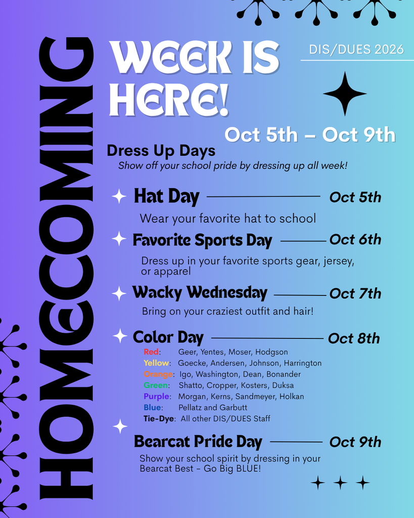 Dress up days flier