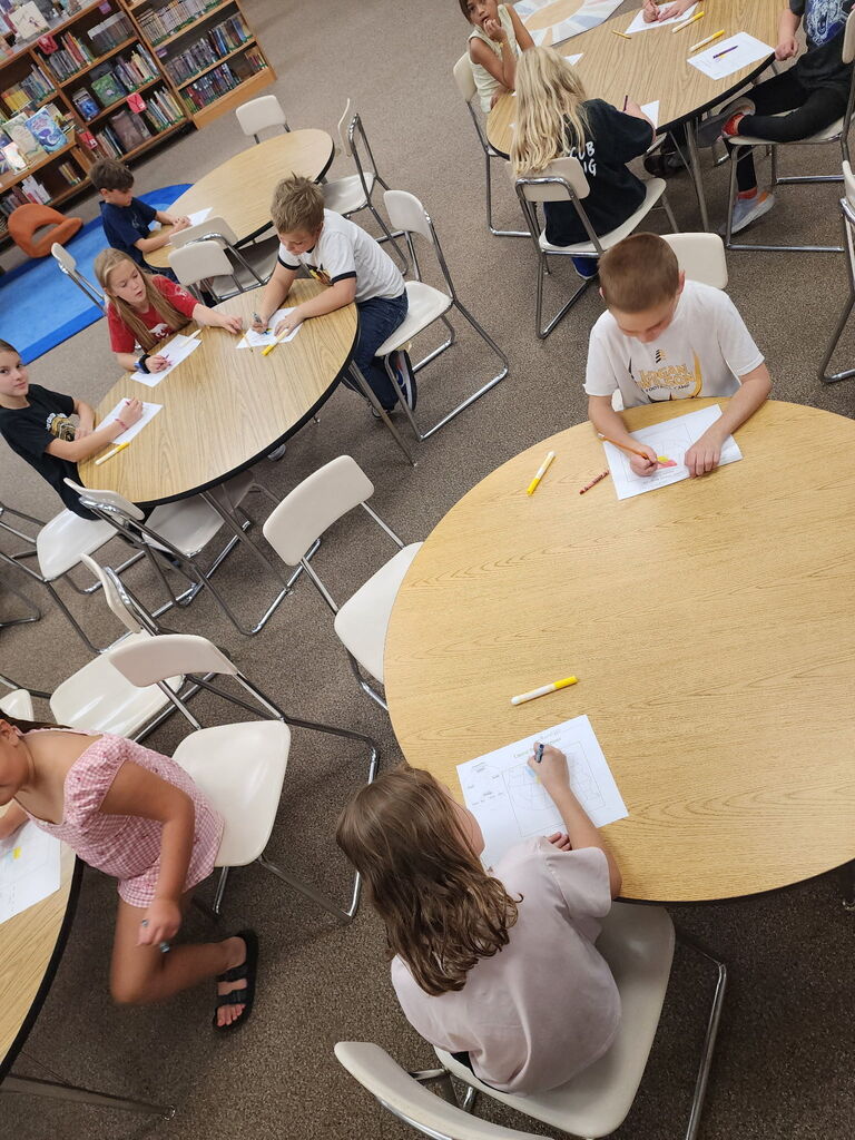 students learning about maps