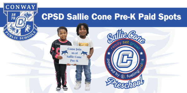 CPSD Sallie Cone Pre-K Paid Spots