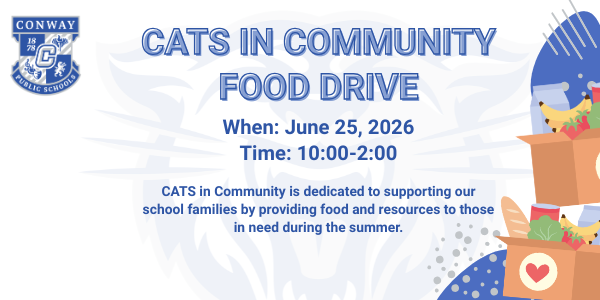 Cats in community food drive