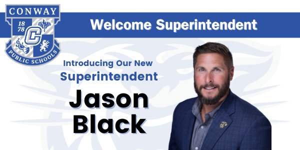 Welcome Superintendent Jason Black Graphic