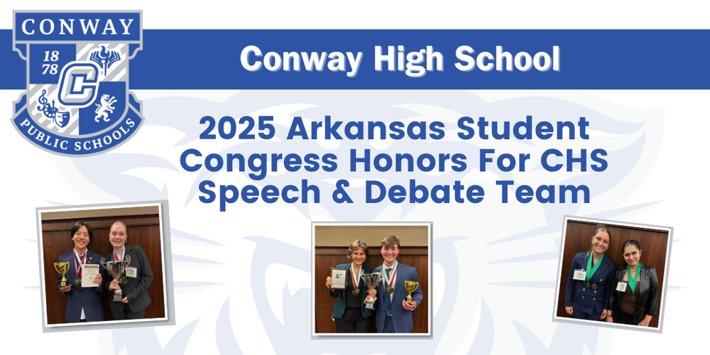 Conway  high school debate team graphic