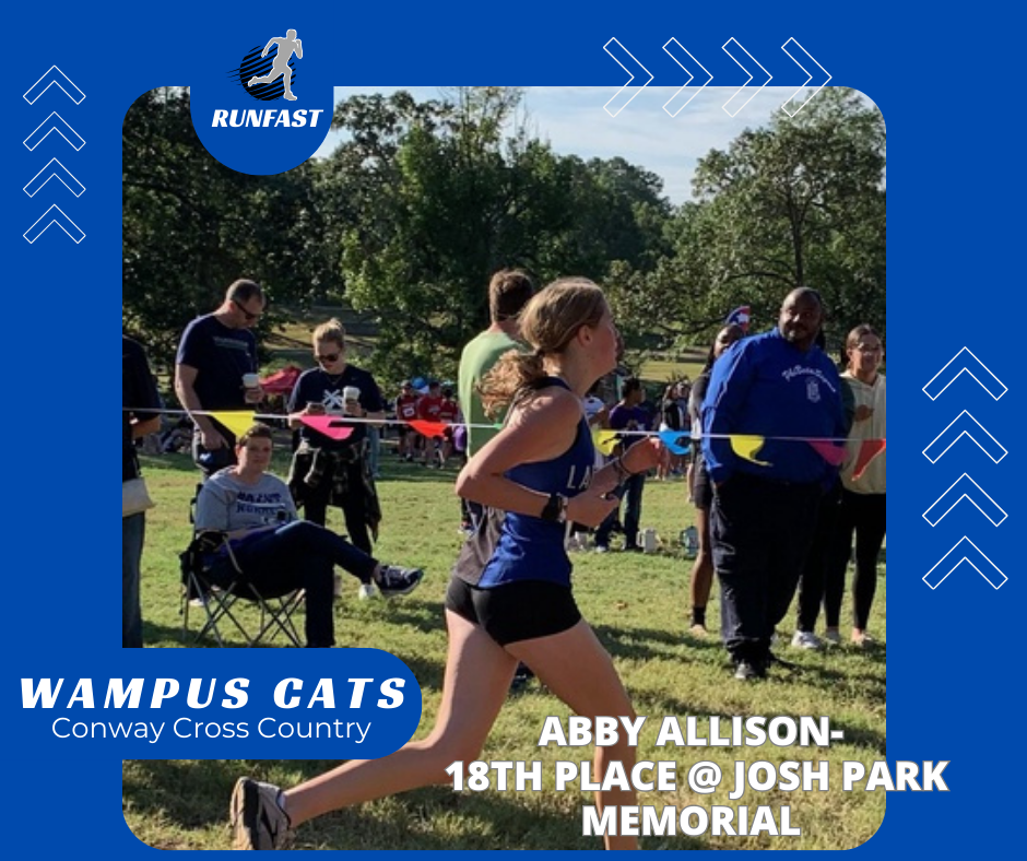 Congratulations to these Conway Wampus Cats at their recent cross- country meet.