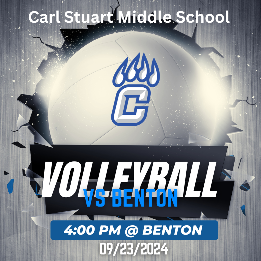 Volleyball game vs Benton at 4:00 pm at Benton
