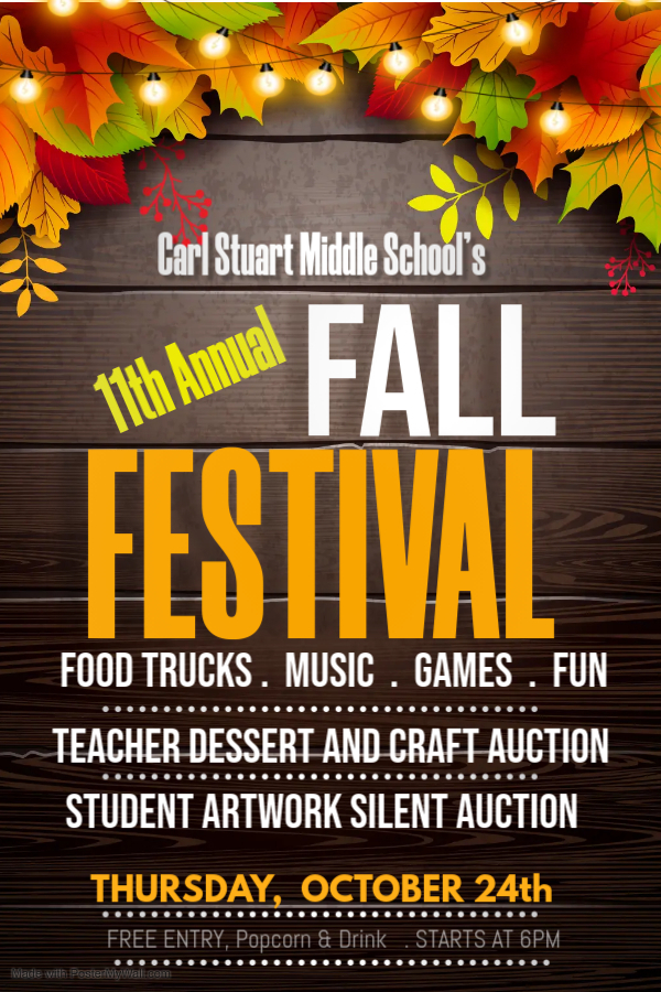 11th Annual CSMS Fall Festival Thursday, October 24 6-7:30p.m.