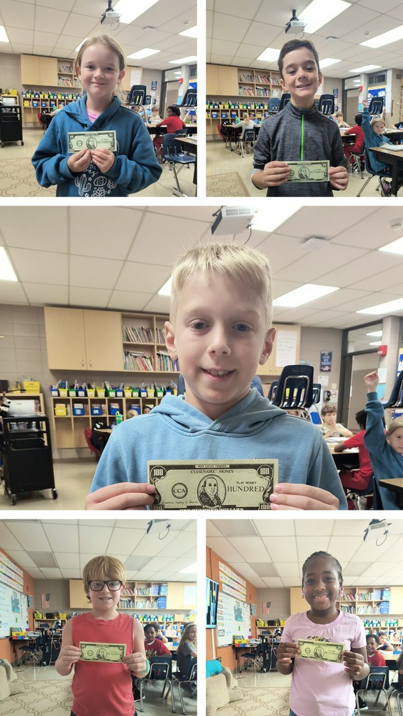 Five students recited the Preamble to the Constitution