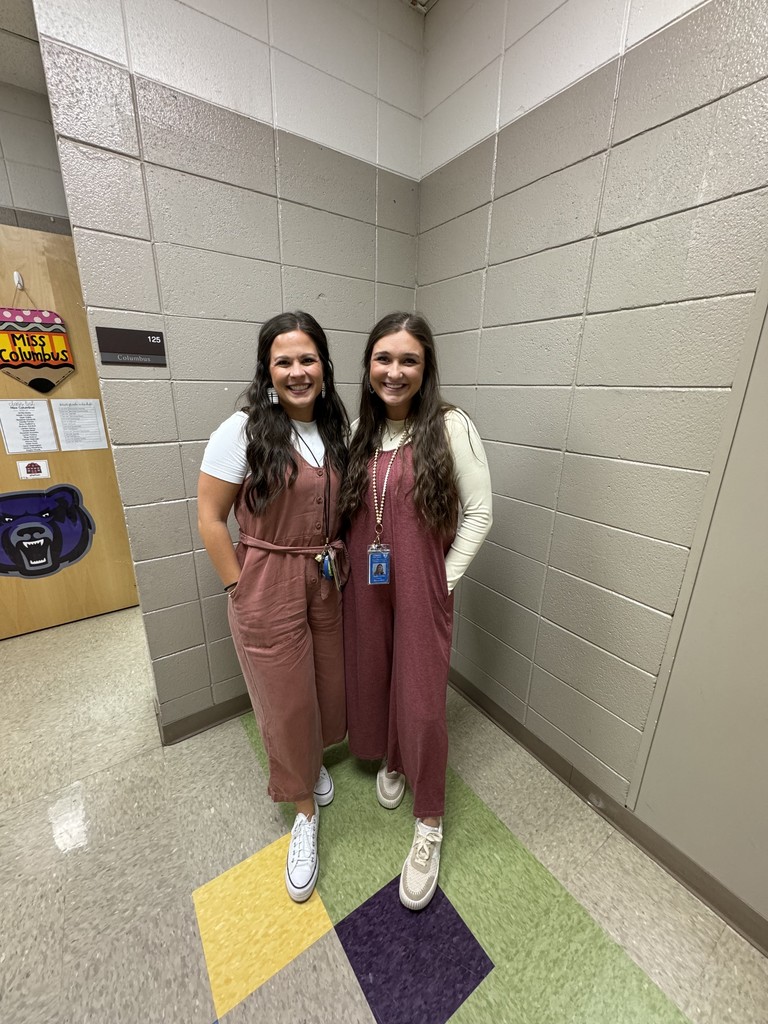 two teachers dressed alike