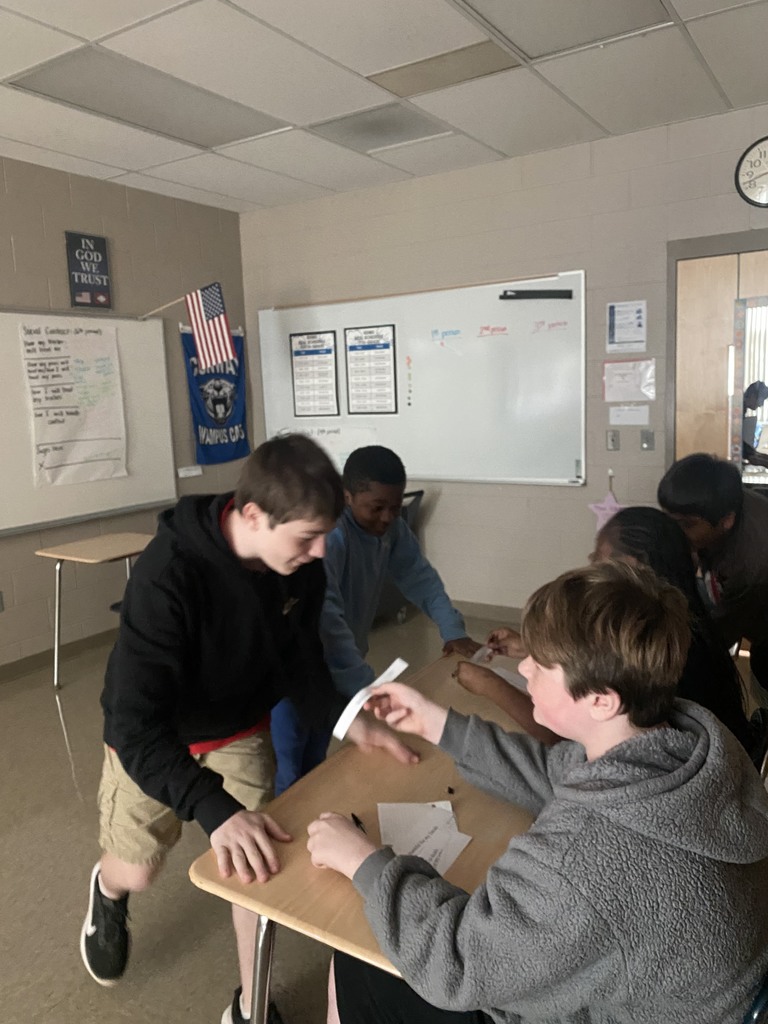 students working together