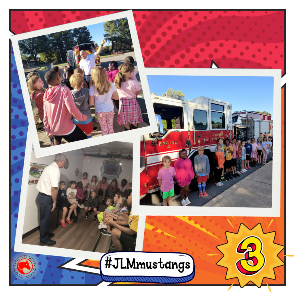 Third Grade Visited with Fire Department