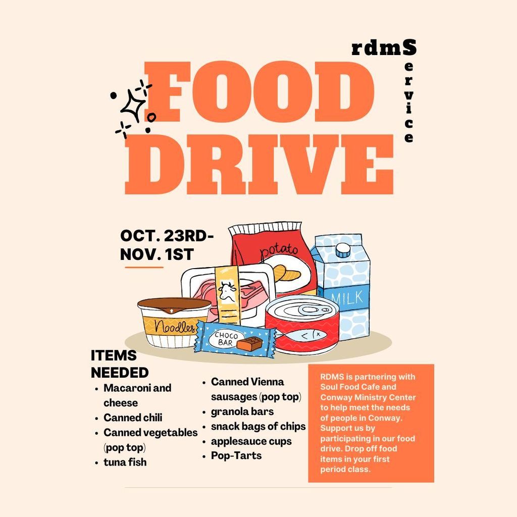 food drive flyer