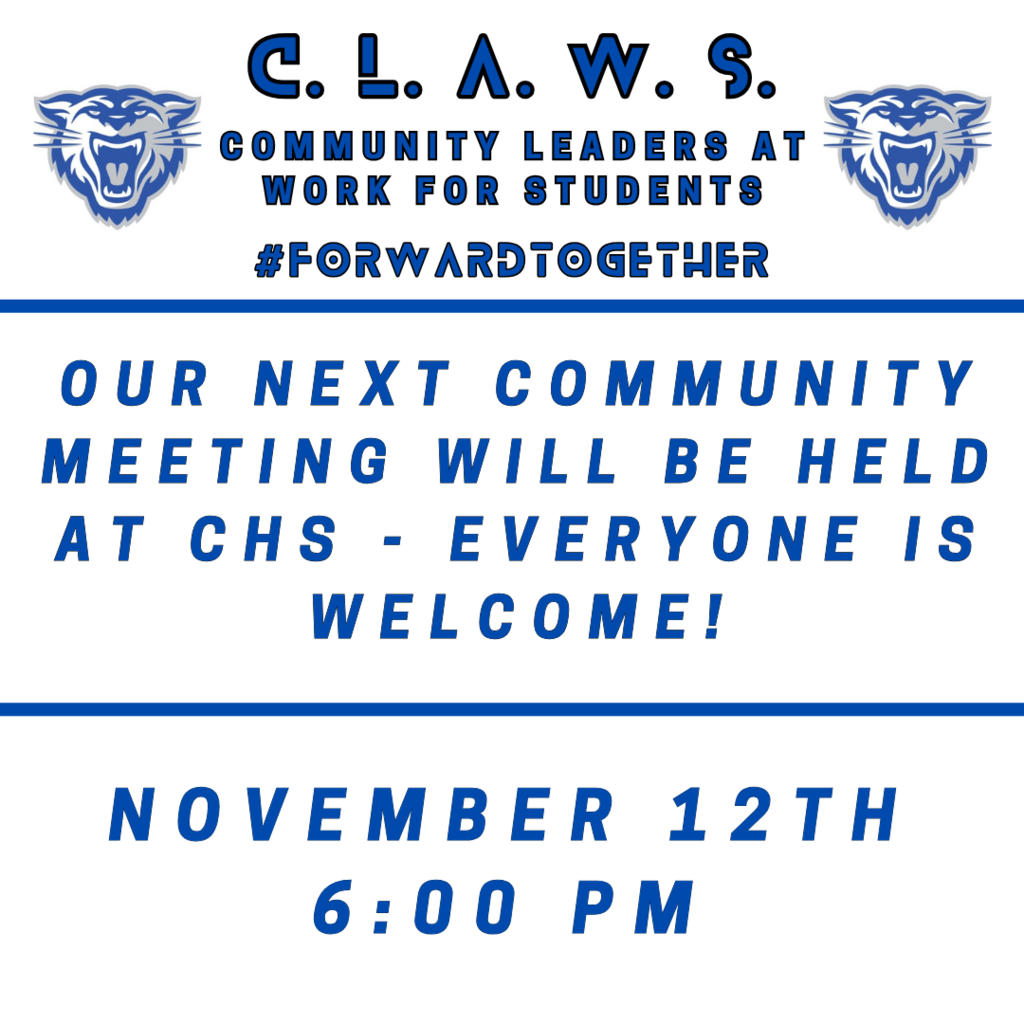 claws meeting next week