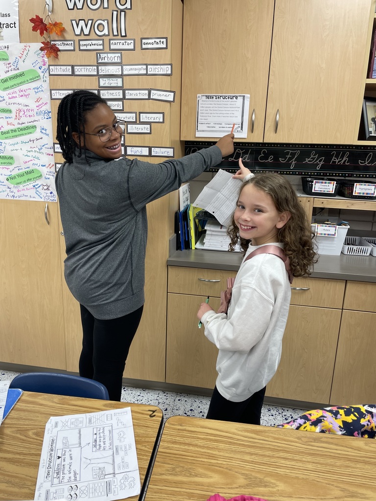 Mrs. Powers’ reading class analyzed text structure in a read around the room. #AscendtoExcellence #celebratecsms