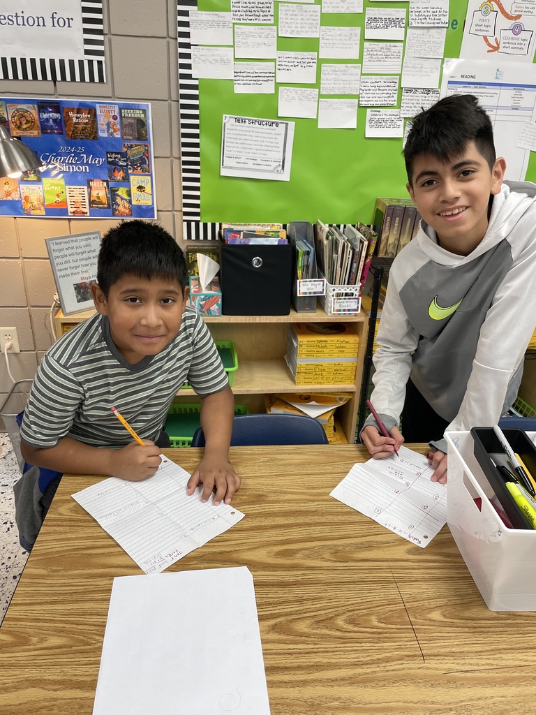 Mrs. Powers’ reading class analyzed text structure in a read around the room. #AscendtoExcellence #celebratecsms