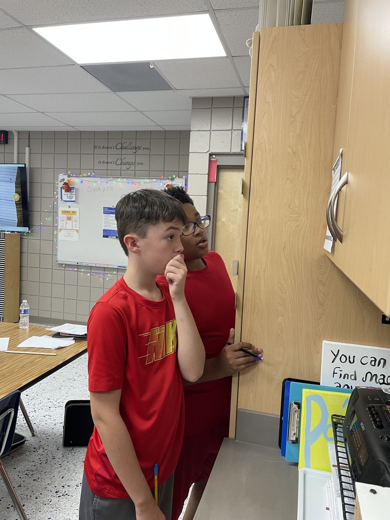 Mrs. Powers’ reading class analyzed text structure in a read around the room. #AscendtoExcellence #celebratecsms