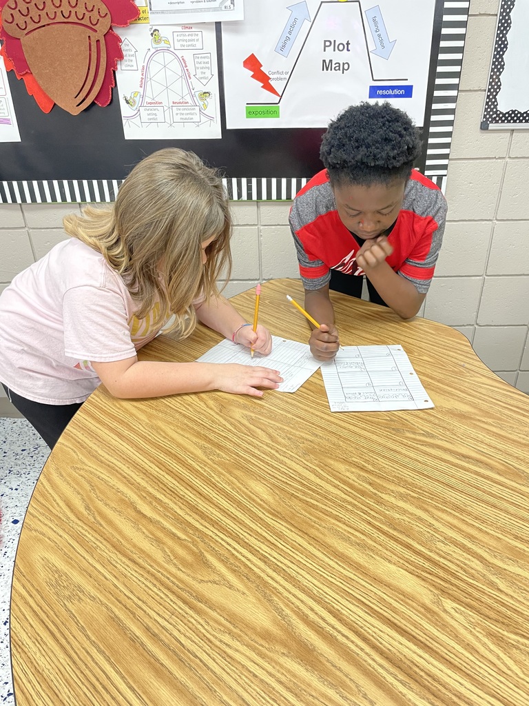 Mrs. Powers’ reading class analyzed text structure in a read around the room. #AscendtoExcellence #celebratecsms