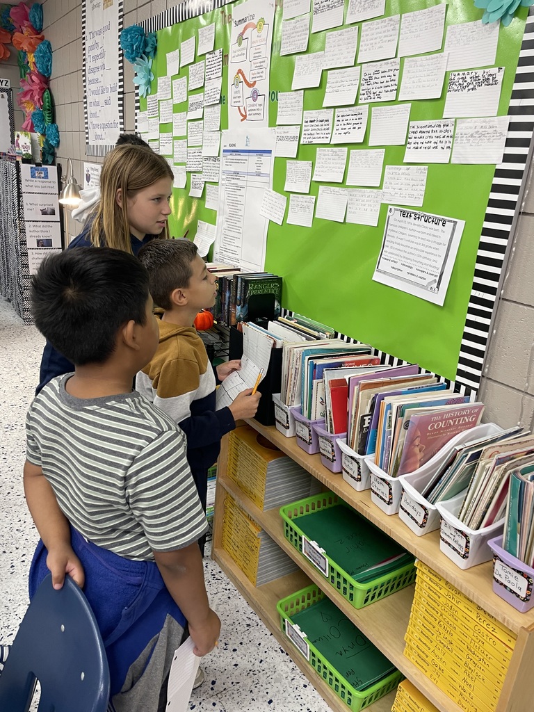 Mrs. Powers’ reading class analyzed text structure in a read around the room. #AscendtoExcellence #celebratecsms