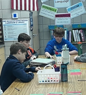 Today, Mrs. Clark's and Mrs. Rogers' ELA students worked together to sort groups of words into three categories--independent clauses, dependent clauses, and Santa Clauses! We jingled all the way through our sentences!