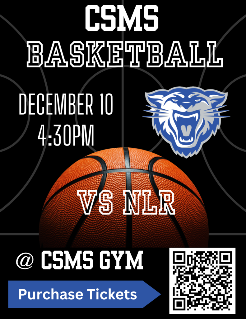CSMS Basketball Game 12.10.24 at 4:40 pm at CSMS Gym