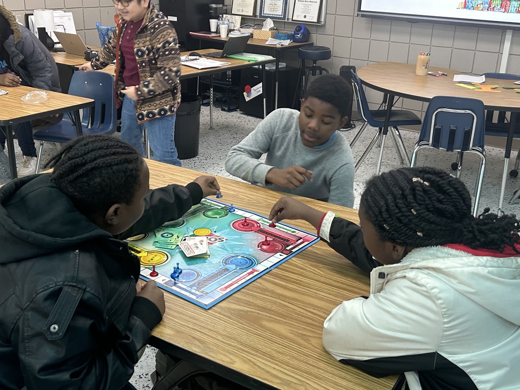 Mrs. K. Bates' Cat Connection Club enjoyed playing board games during Friday's club time!