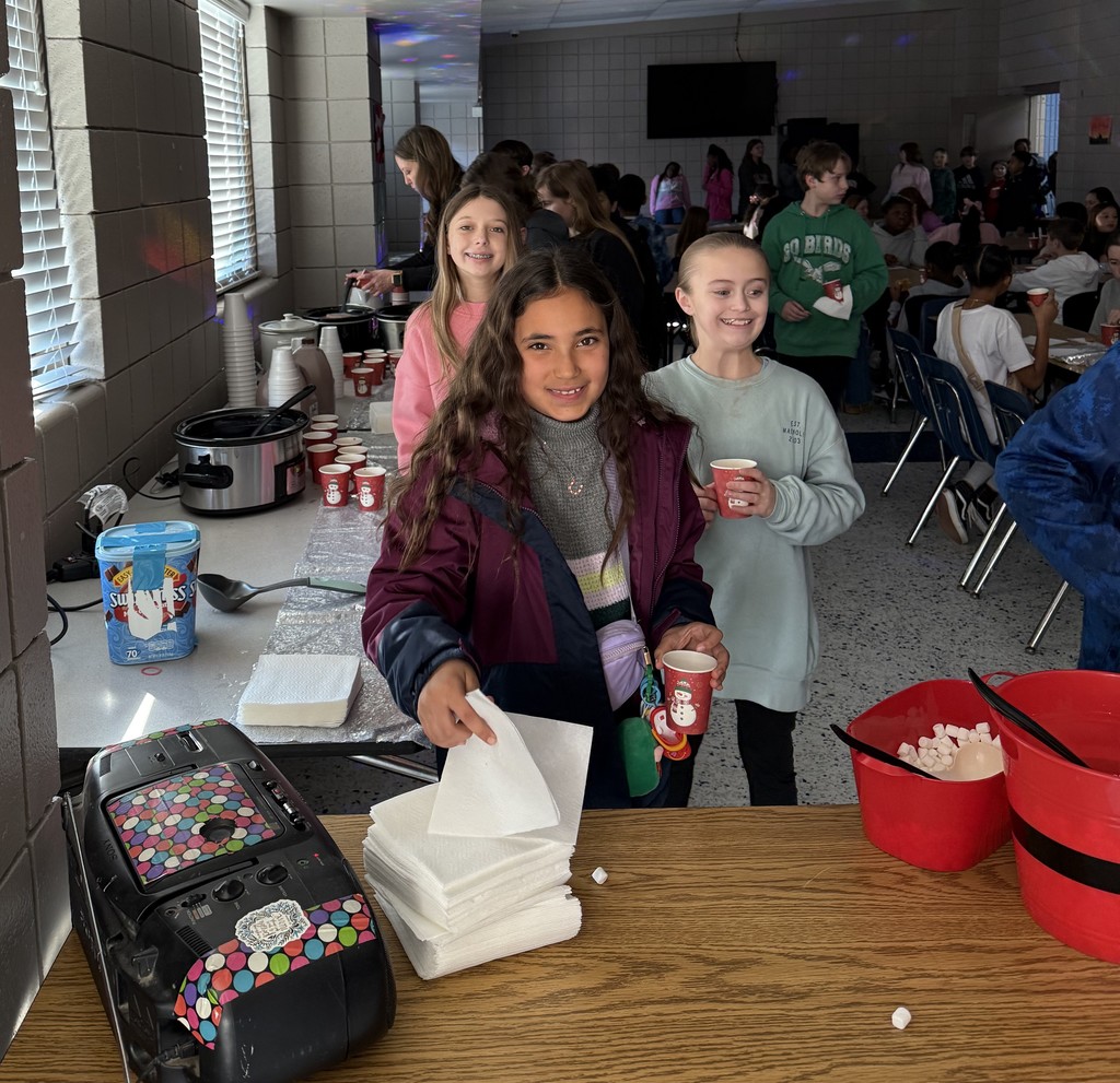 Fifth graders who made it at least halfway to their Strive reading goal celebrated their achievement at a cookie and hot cocoa party. There were over 100 students who qualified!
