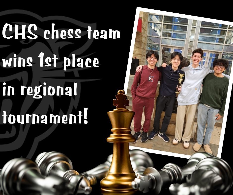CHS Chess team wins 1st place in regional tournament.