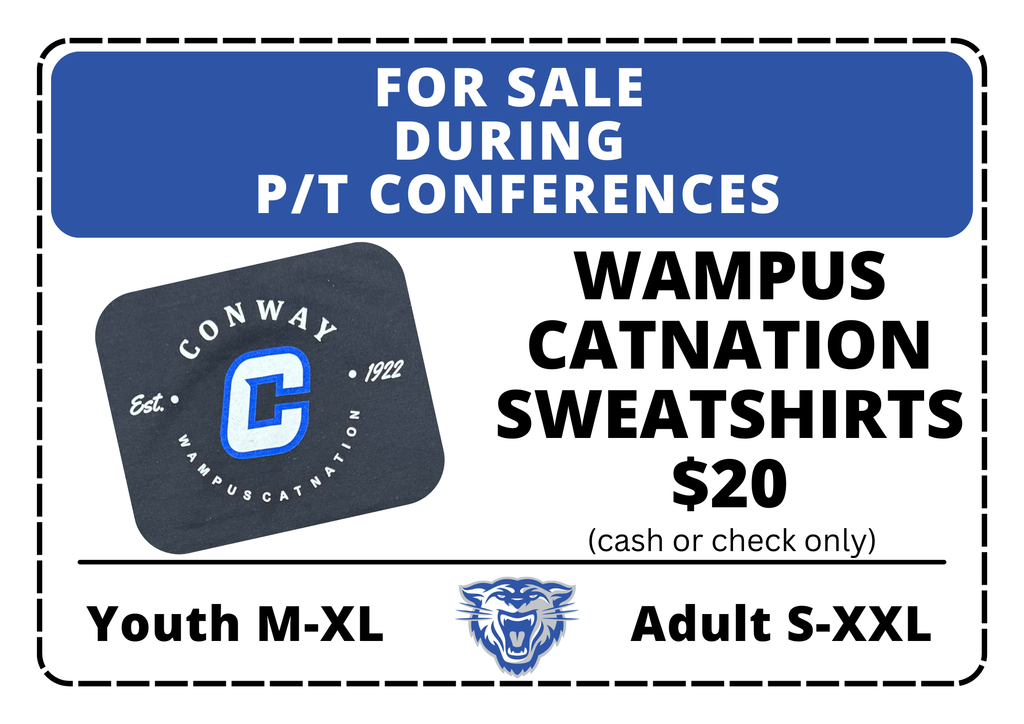 CSMS Wampus Catnation Sweatshirts For Sale $20, cash or check only