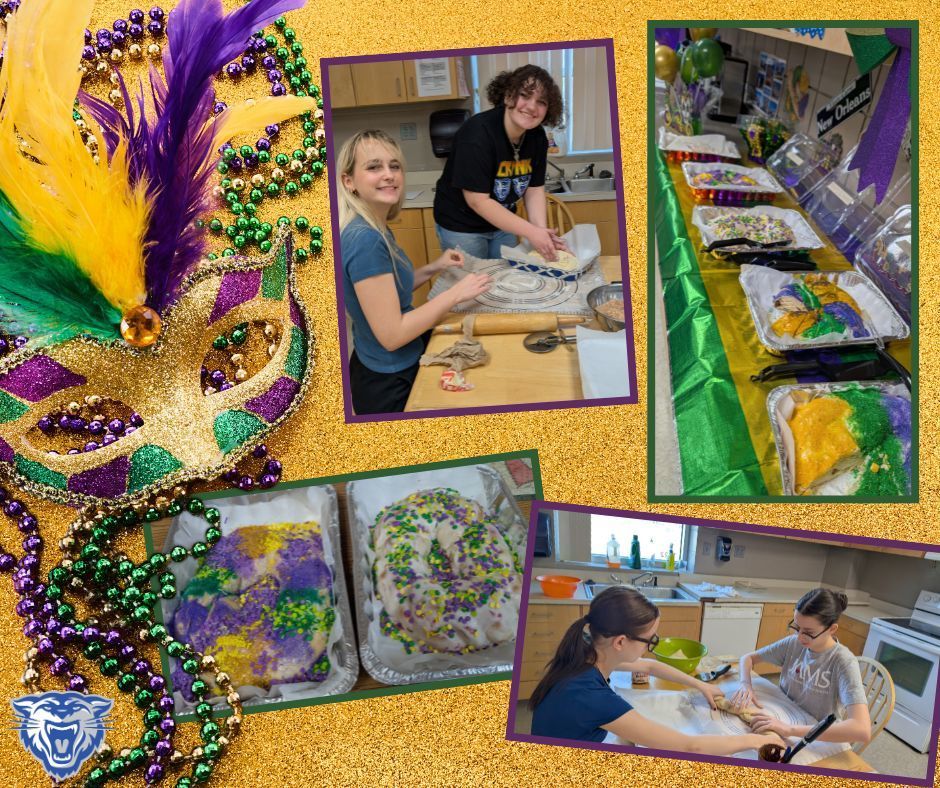 French classes and French Club celebrate Mardi Gras!