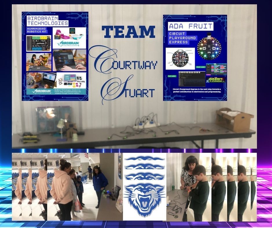 🎉 Big STEAM energy at BUZZ BOLDING ARENA 🎉 Courtway and Stuart joined forces to assist the rest of Wampus Cat Nation for an unforgettable STEAM Night, where innovation and imagination took center stage! 🧠💡 Thanks to BirdBrain Technologies' Hummingbird Robots and Adafruit Circuit Playgrounds, students and families got hands-on with tech —exploring all night long! 🤖 A drumming robot kept the beat, 🐝 A dancing bee stole the show, 🎮 And the interactive marble maze and hacking the code challenged participants to test their skills! We loved seeing so many future engineers, coders, and creators in action. The excitement was electric!