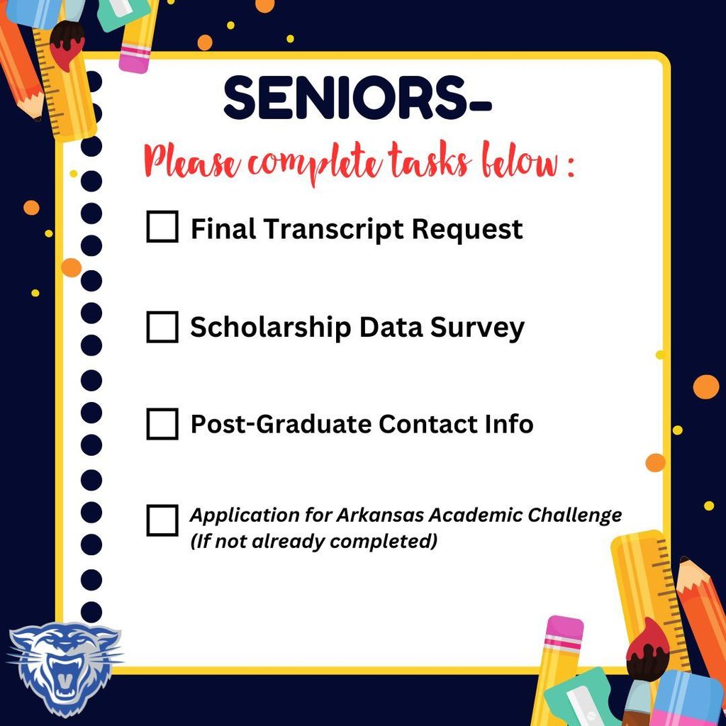 Senior check list.