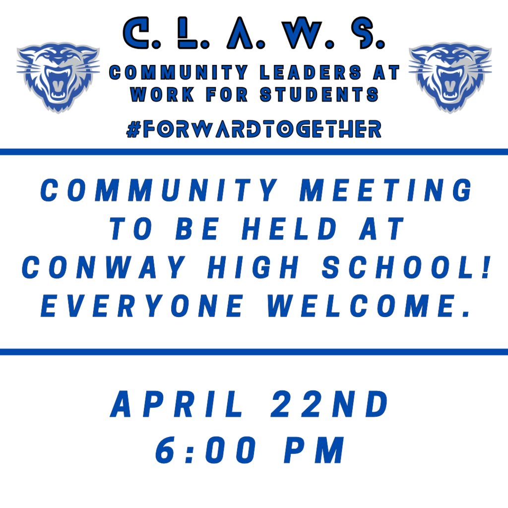 CLAWS meeting on April 22nd