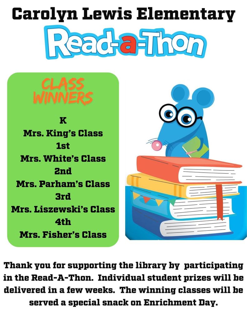 Read-a-Thon Winners