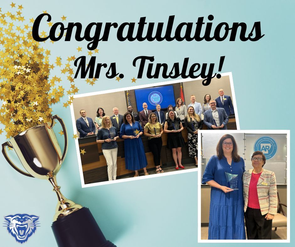 Congratulations Mrs. Tinsley!