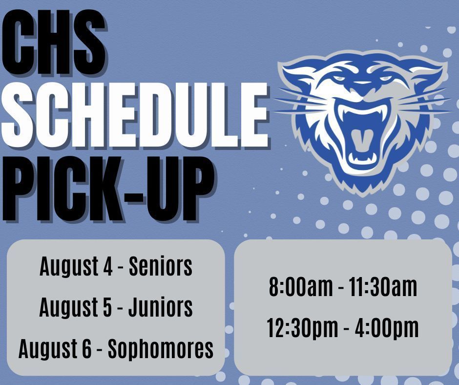 CHS Schedule Pick-up