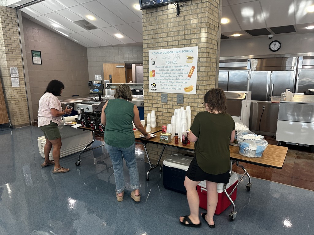 Staff getting coffee