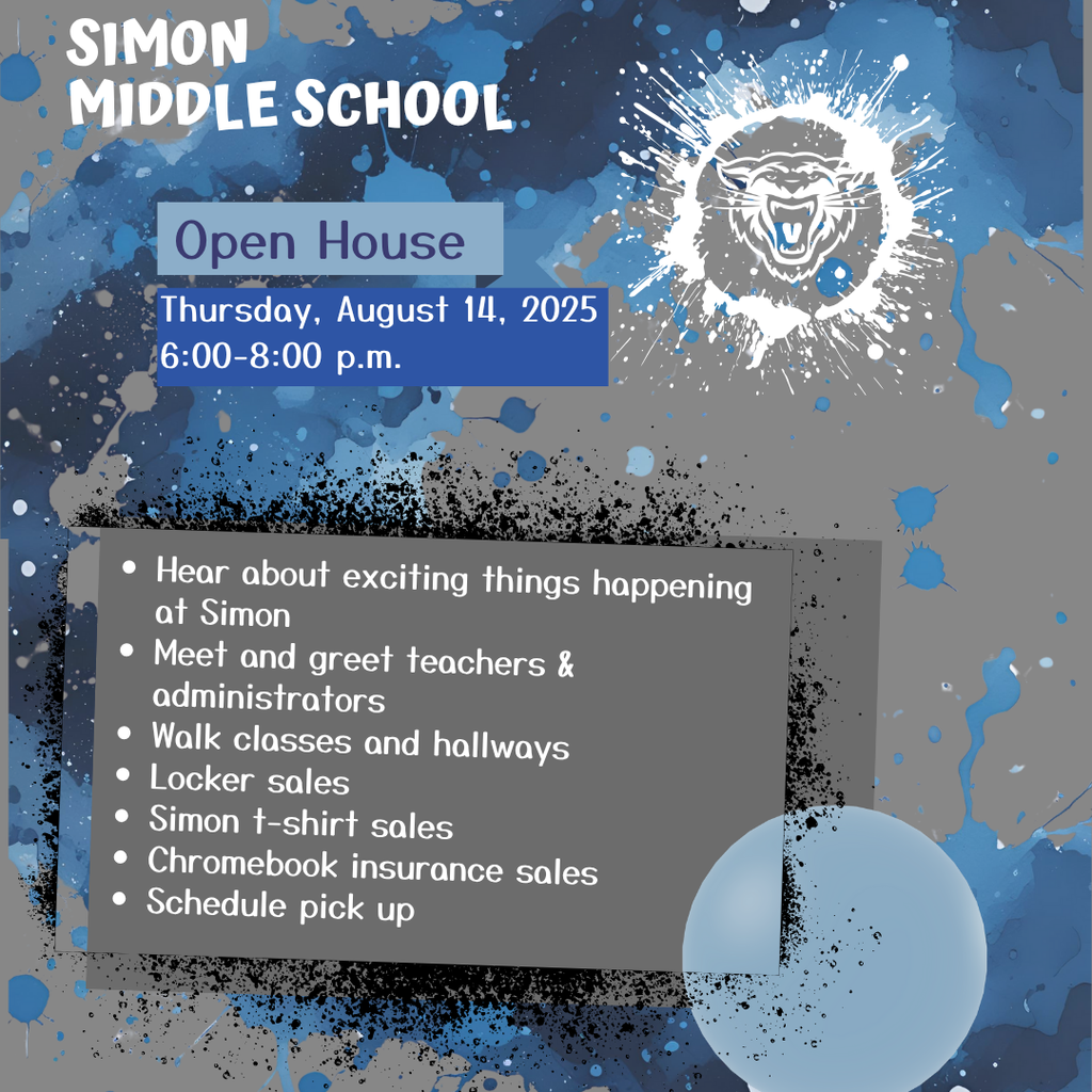 Simon Open House 8-14-25 from 6-8pmThe Nurse will be here for parents to drop off medications and fill out the necessary paperwork.  Students with emergency medications will need to bring a copy of the emergency action plan from the child's PCP.  Medication labels must be intact and legible. 