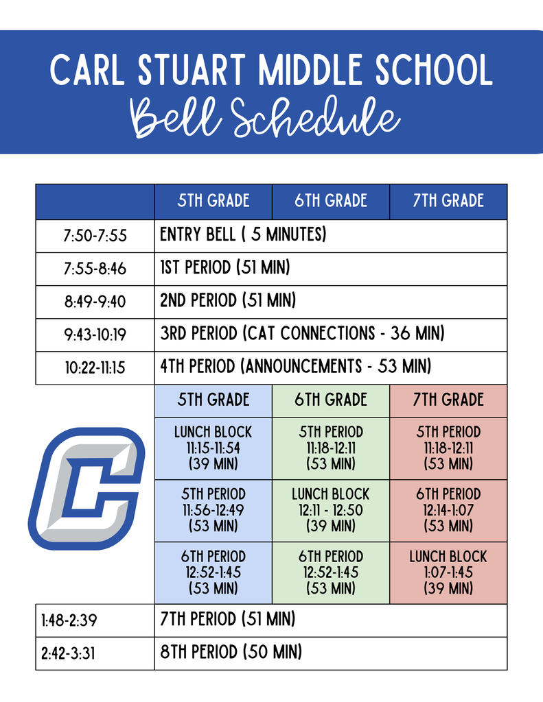 Bell Schedule