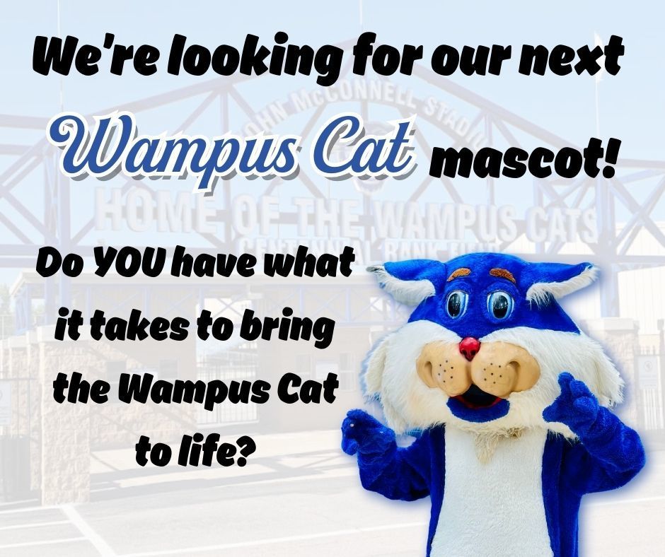 We're looking for our next Wampus Cat mascot! Do YOU have what it takes to bring the Wampus Cat to life?