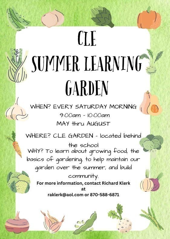 CLE Summer Learning Garden Flyer