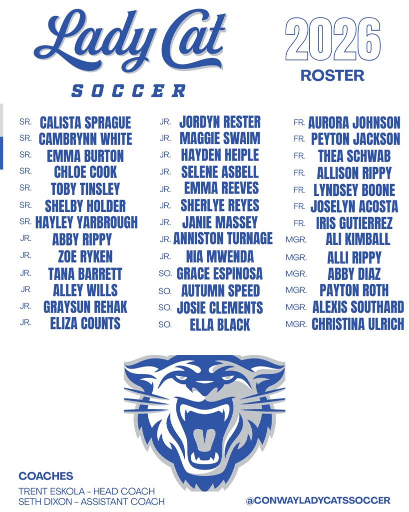 Conway Lady Cat Soccer Team Roster Instagram Post