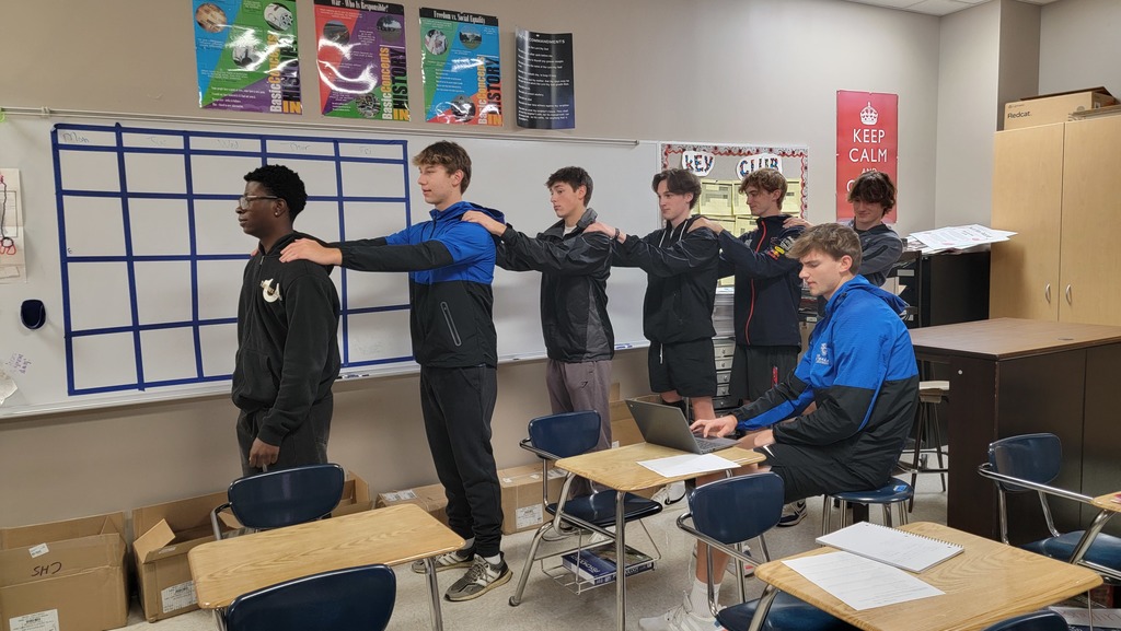 🧠 In AP Psychology this week, students explored experimentation by recreating Wundt's famous "speed of thought" experiment. After comparing results across classes, 1st period came out on top with the fastest average reaction time—just 0.09 seconds! ⚡ #APPsych #WampusCats #ScienceInAction