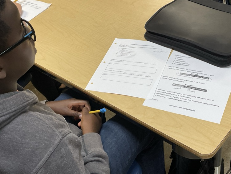 students reading and writing