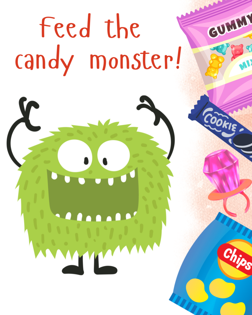 Feed the candy monster