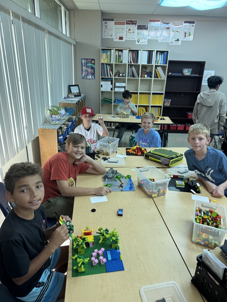 students building legos