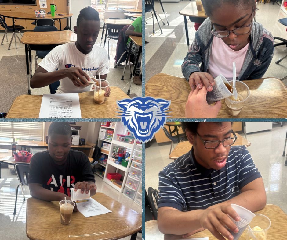 🍦🥤 Science never tasted so good! Mrs. Sheppard's class recently explored physical changes and states of matter with a sweet experiment — root beer floats! Students got a hands-on (and delicious) way to see science in action. #ScienceInAction #HandsOnLearning #WampusCats