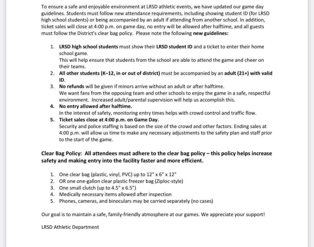 LRSD guidelines