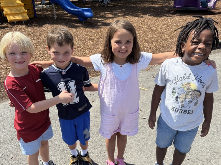 four friends on the playground
