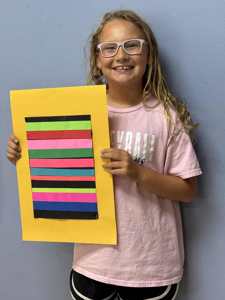 Woodrow Cummins 2nd–4th grade students recently created artwork in honor of Hispanic Heritage Month. Several of their pieces were displayed at the Hispanic Heritage Festival at Laurel Park, and we are excited to share that Katie  was selected as the school’s winner. Congratulations to Katie and to all of our talented young artists!